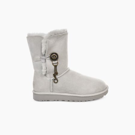 UGG Azalea Charm Grey Purple Boots for Women (TIZK75908)